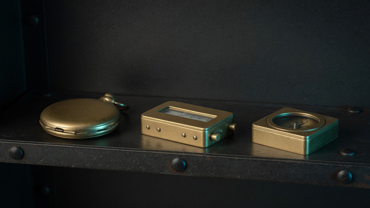 Simple brass tools on a shelf — apps as instruments